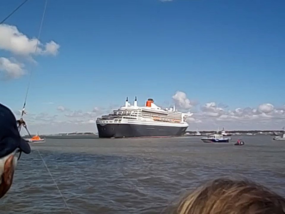 arrivée du Queen Mary 2 à Saint-Nazaire partie 2