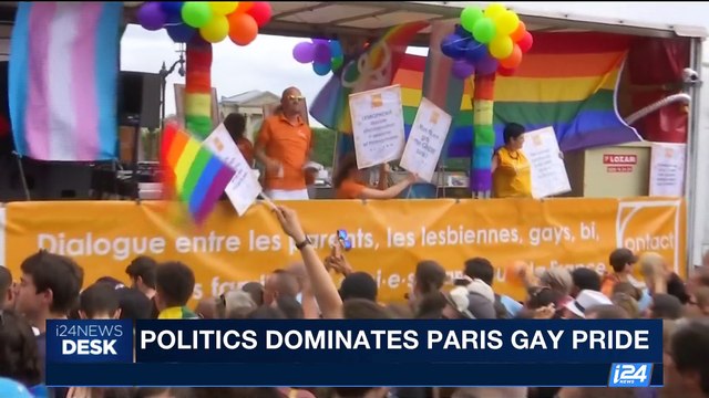 i24NEWS DESK | Politics dominates Paris Gay Pride | Saturday, June 24th 2017