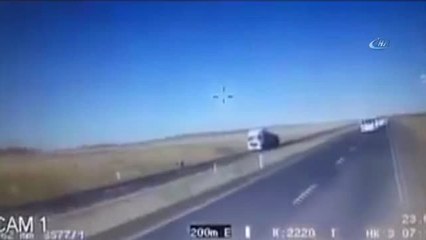 Kaza Anı Zırhlı Aracına Kamerasına Böyle Yansıdı