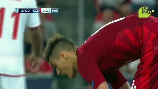 1-1 Patrick Shick Super Goal HD - Czech Republic U21 vs Denmark U21 24.06.2017 - Euro U21 HD