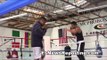 Hector Saldivia Working Mitts At CMC Boxing EsNews Boxing