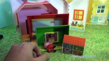 Journée dans de de porc jouets monde Peppa nickelodeon peppa playset 6 1 bbc playset videounboxing