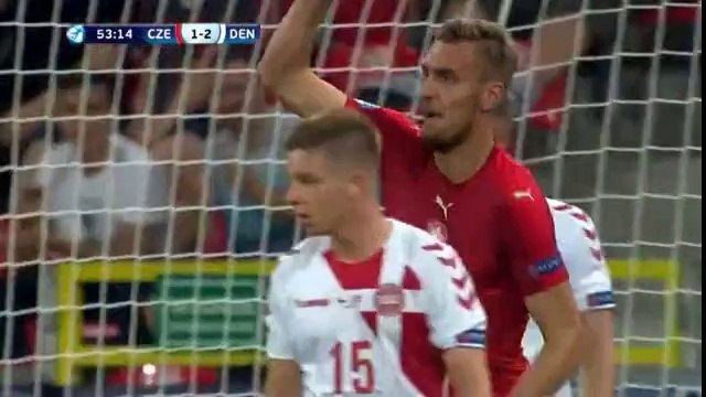 2 - 2 Tomáš Chorý Goal HD - Czech Republic U21 vs Denmark U21 24.06.2017 HD