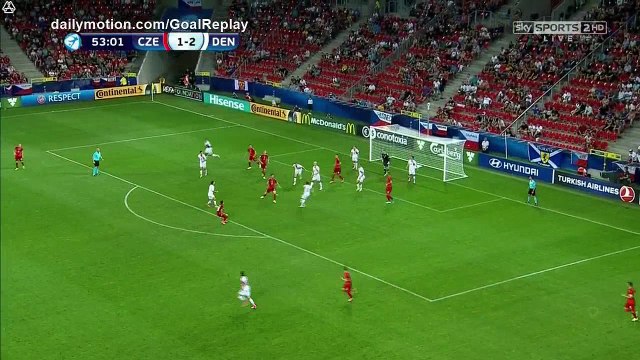 Tomas Chory Goal HD - Czech Republic U21 2 - 2 Denmark U21 - 24.06.2017 (Full Replay)
