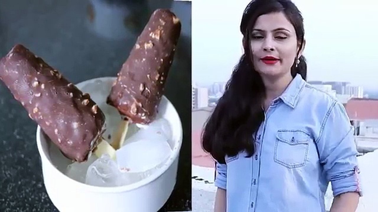 Chocobar kulfi recipe - choco Kulfi recipe - chocolate kulfi icecream