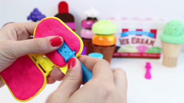 Play Doh Ice Cream Playdough Popsicles Play-Doh Scoops n Treats Rainbow Popsicles Toy Vid