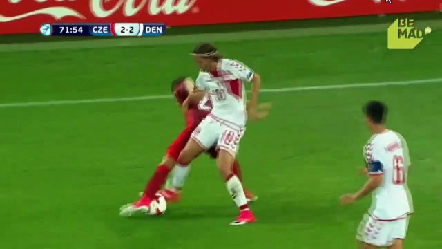 2-3 Kenneth Zohore second Goal HD - Czech Republic U21 vs Denmark U21 24.06.2017 - Euro U21 HD