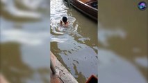 Teenager Dives Into Canal To Save iPhone