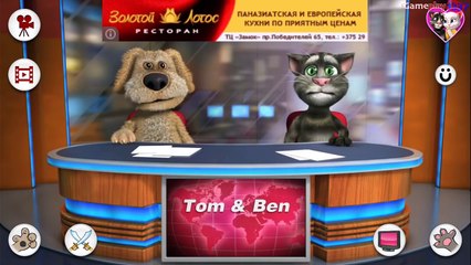 Talking Tom Ben News New Free Game for iPhone iPad, Android Gameplay Walkthrough Review