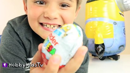 Worlds Biggest REAL KINDER MAXI Chocolate Surprise Egg! + IronMan Egg by HobbyKidsTV