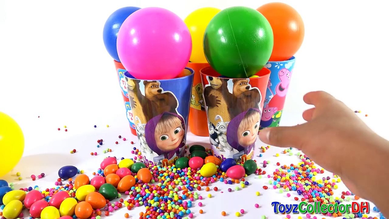 Bolas tazas muñecas Jorge caballo mashaallah cerdo princesa hombre araña Bob Esponja sorpresa juguetes Peppa f