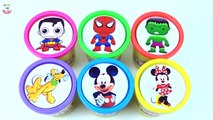 Enfants les couleurs tasses la famille doigt pour apprentissage souris garderie jouer super-héros Doh mickey rh