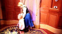 Meeting Elsa Anna Rapunzel Cinderella real life Disney World Fairytale Hall