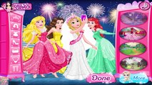 ♛ Disney Princess Bridal Shower - Princess Rapunzel, Aurora, Ariel & Belle Wedding Dress U