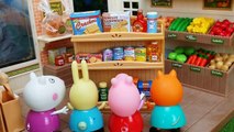 Peppa Pig y George hacen la Compra del Supermercado - Vídeos de Juguetes Peppa Pig en Esp