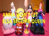 ANNA WON'T LET ELSA BECOME QUEEN   GIDGET TSLOP CARS 3 SWIPER SPIDERMAN MINION MOANA DISNEY  Toys Kids Video