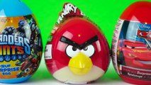 Huge Toy Surprise Eggs Planes Skylanders AngryBirds Thomas Batman Superman Kinder Disney b