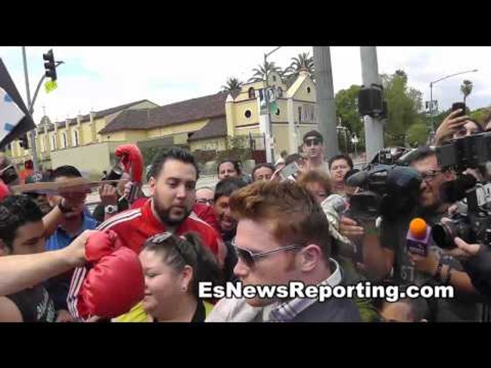 Fans Ambush Canelo Alvarez