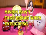 MINION WON'T TAKE BREAK WHEN EXERCISING   CARS 3 MOANA DISNEY SWIPER DORA GIDGET Toys Kids Video