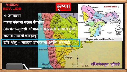 महाराष्ट्राची नदी प्रणाली (UPSC/MPSC/STI/PRE/ASST सर्व स्पर्धा परीक्षेंसाठी उपयुक्त)