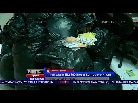 PANWASLU JAKBAR Temukan Brosur Kampanye Hitam - NET24
