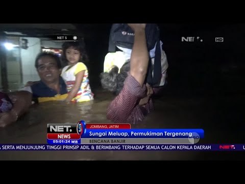 Ratusan Rumah Warga Terendam Banjir di Jombang - NET5