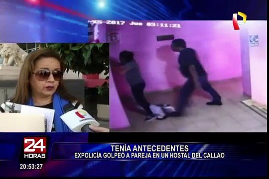 Expolicia que golpeó a su pareja en hostal tiene antecedentes por agresión