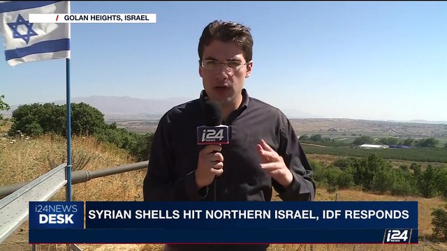 i24NEWS DESK | Syrian shells hit northern Israel, IDF responds | Sunday, June 25th 2017