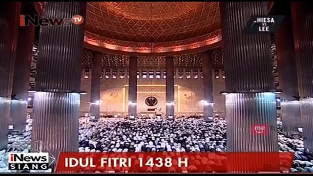 Presiden dan Wapres Laksanakan Idul Fitri di masjid Istiqlal