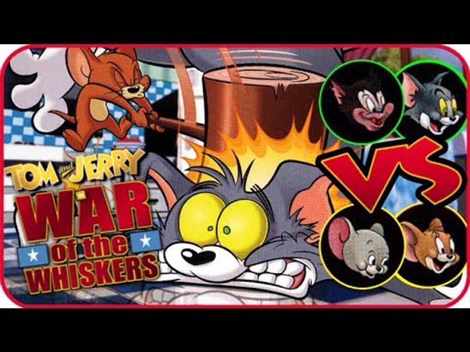 Tom & Jerry War of the Whiskers Gameplay (PS2, XBOX) Butch & Tom VS Jerry & Nibbles in HAUNTED MOUSE