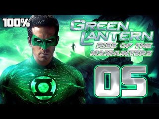 Green Lantern: Rise of the Manhunters Walkthrough Part 5 (PS3, X360, Wii) 100% Mission 5