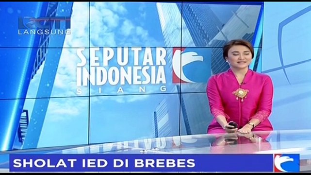 Warga Brebes Salat Ied di Masjid Agung Brebes