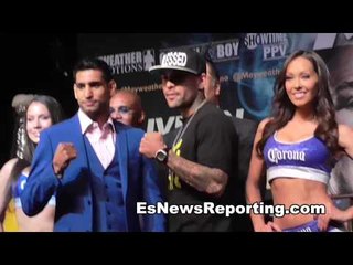 adrien broner vs molina and amir khan vs collazo faceoff EsNews Boxing