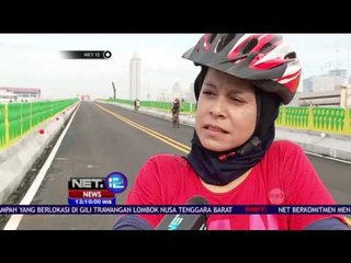 Warga Jakarta Gunakan Jalur Flyover yang Belum Selesai Sebagai Arena Olahraga - NET12