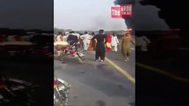 Mobile Video of Bahawalpur Oil Tanker Incident 150 People Killed In Fire As Reported  TUT