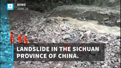 More than 100 missing in massive China landslide