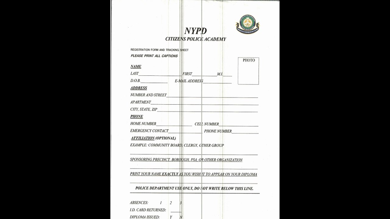 NYPD citizen police academy