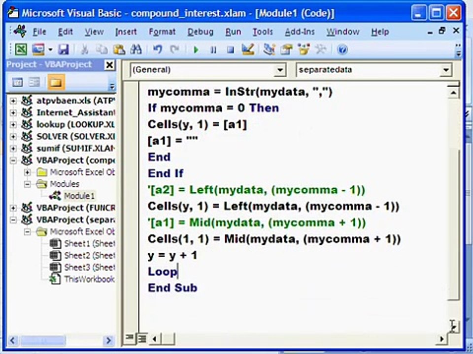 Separate csv cell data into rows columns Microsoft Excel
