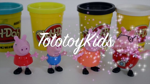 Да потому что Да также де де по из также е е е и е Эм Фамилия Семья джордж Пеппа свинья играть-DOH португальский глинистая модель для приготовления mc`donalds