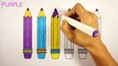 How to Draw Color Pencils | Coloring Pages | Kids Learn Drawing | Art Colors for Children