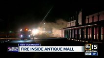 Firefighters contain 2nd alarm fire at Brass Armadillo Antique Mall in north Phoenix