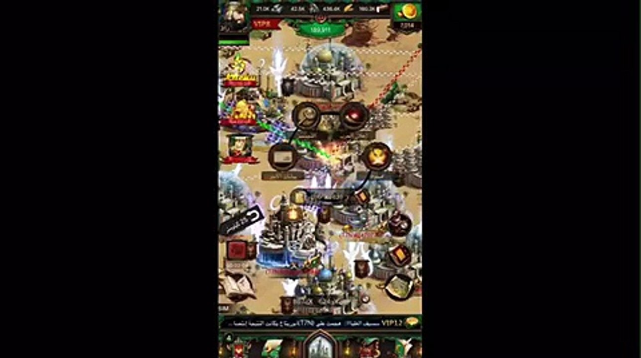 سيرفر 55 يعلن حرب عالميه على سيرفر 42 ضرب قصر وقلاع فردي وحشود