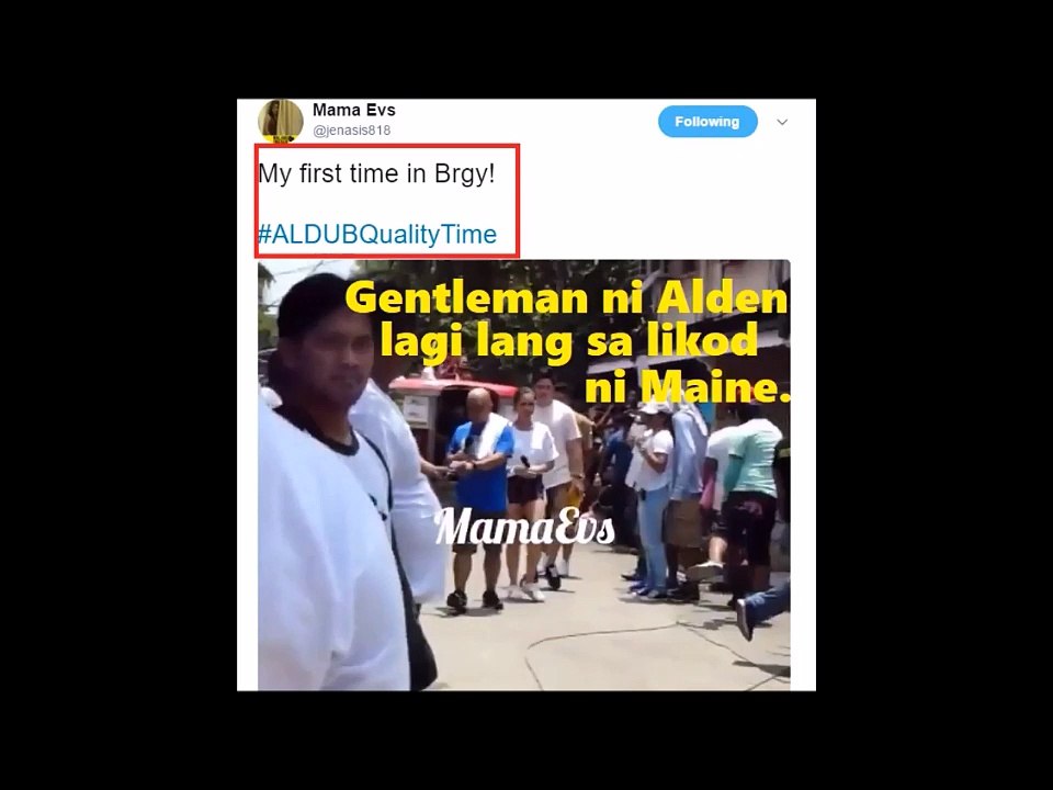 Alden Richards always at the back of Maine Mendoza!