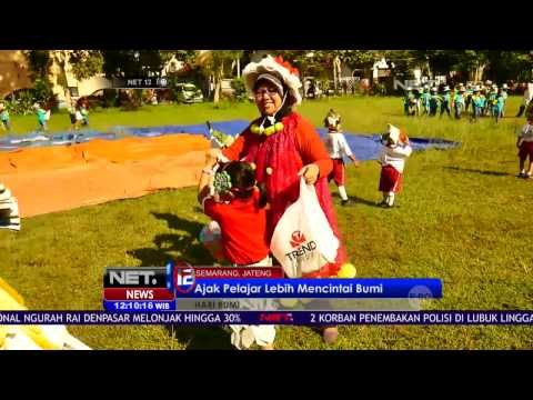 Uniknya Aksi Ratusan Anak TK di Semarang Bersihkan lingkungan Sekitar NET12