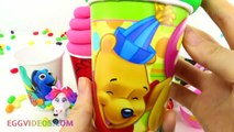 Play Doh Ice Cream Surprise Toys Hello Kitty Eggs My Little Pony Finding Dory Pooh Learn C