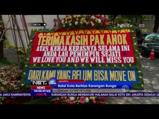 Balai Kota Berhias Karangan Bunga Untuk Ahok - NET24