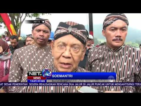 Ratusan Warga Gelar Tradisi Labuh Sarangan Ungkapkan Syukur di Kaki Gunung Lawu NET12