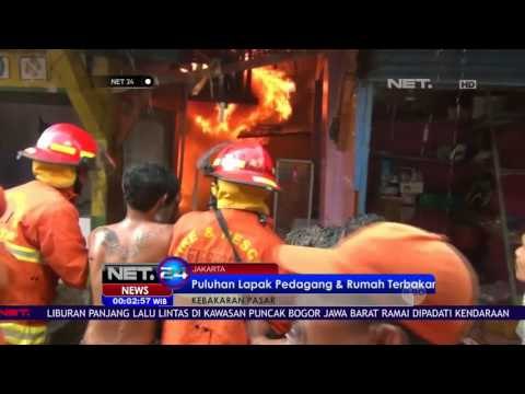 Pasar Pagi Penjaringan, 10 Mobil Pemadam Kebakaran Dikerahkan - NET24