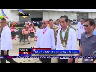 Скачать видео: Presiden Jokowi dan Presiden Filipina Duterte Resmikan Rute Laut Kapal Roro - NET16