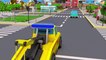 The Yellow Excavator digging & Little Truck help - Little Cars TV - Cars & Trucks for Kids, children